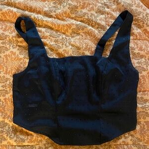 Wild Fable Black Textured Garment